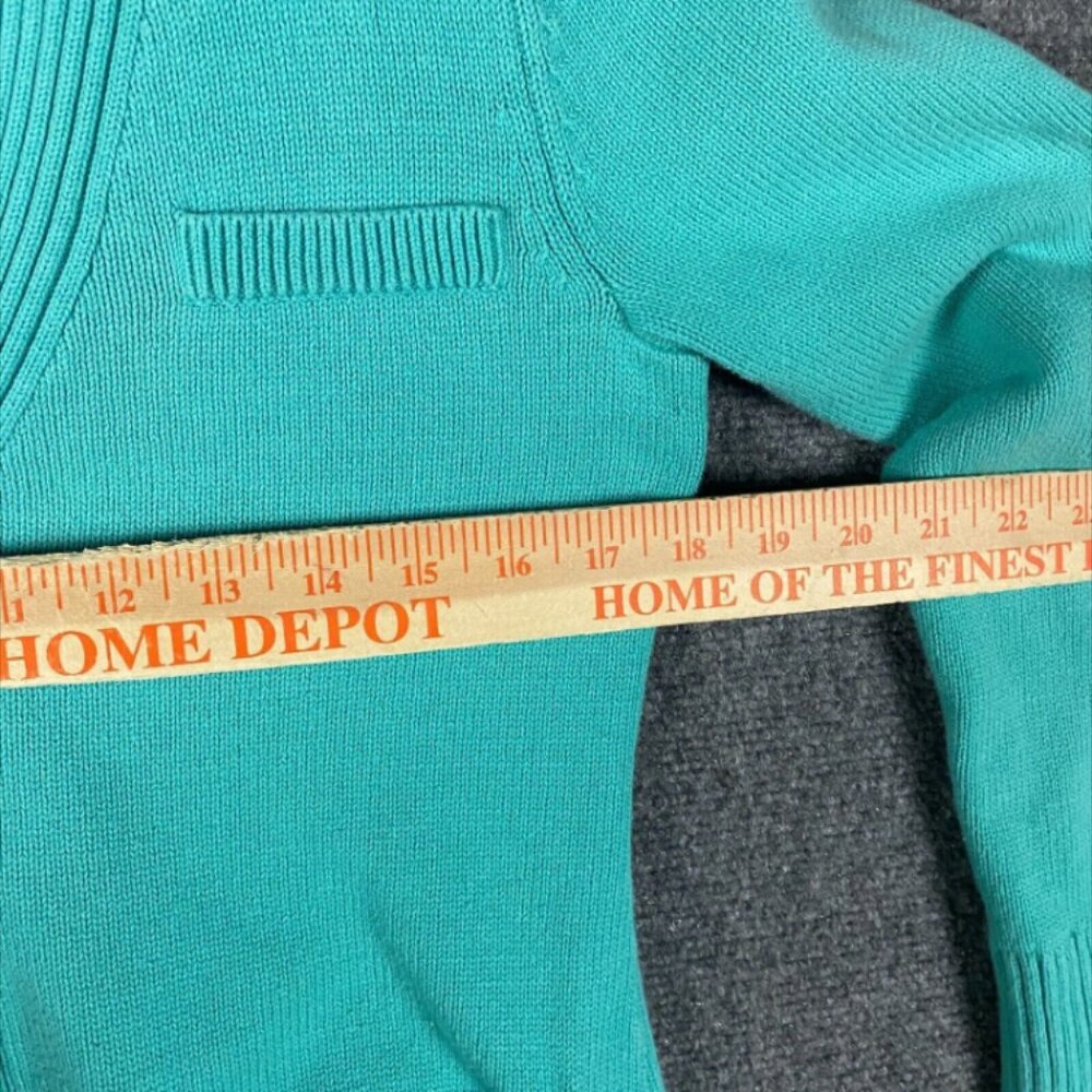 Pendleton Cardigan Women's Small Petite Blue Knit 100%‎ Cotton PS - Picture 4 of 11